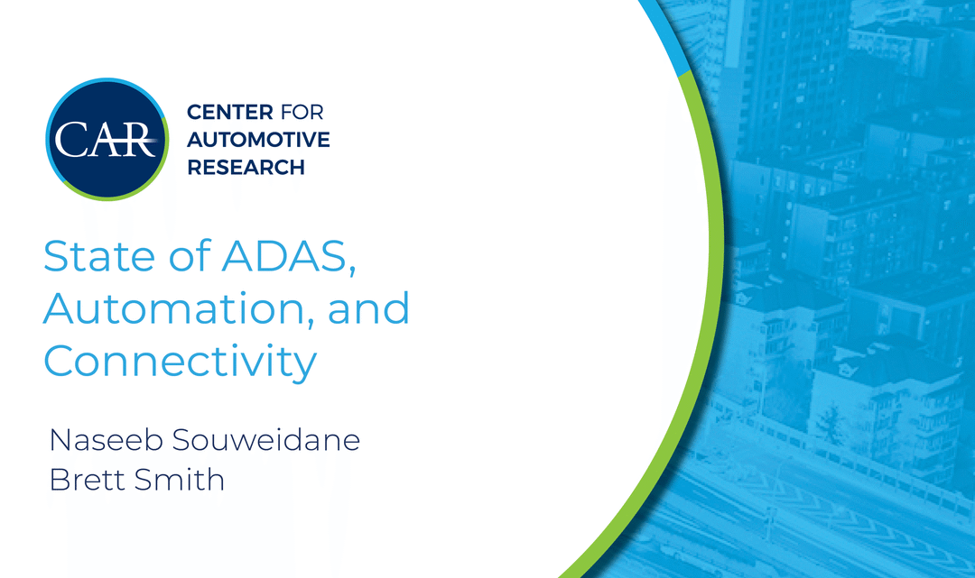 Cover image. Center for Automotive Research