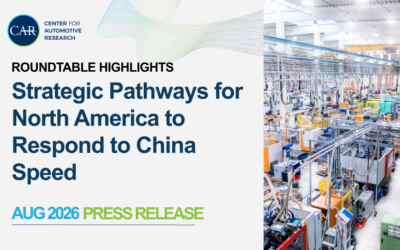 CAR Roundtable Highlights: Strategic Pathways for North America to Respond to China Speed